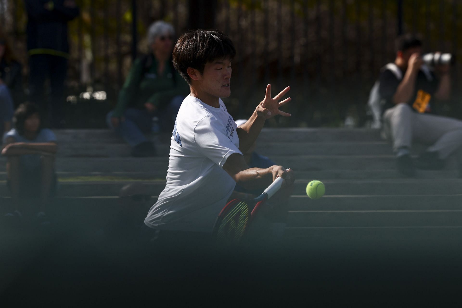Zheng at the Division I Men's Tennis Championships - Source: Getty